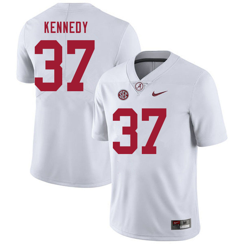 Men #37 Demouy Kennedy Alabama White Tide College Football Jerseys Sale-White